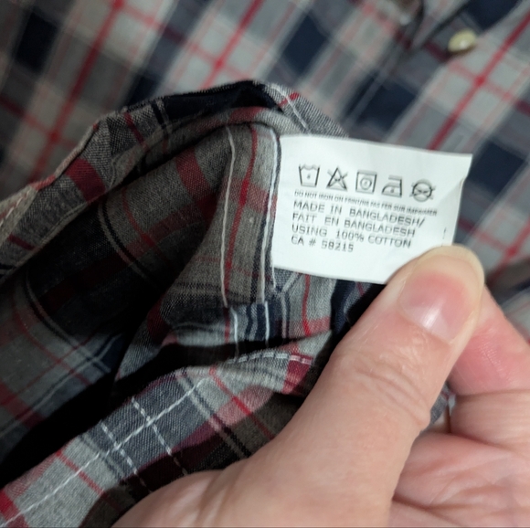 Peau de Loup X Wildfang Gender Neutral Plaid Button Down Shirt Size S Excellent! - Picture 10 of 12